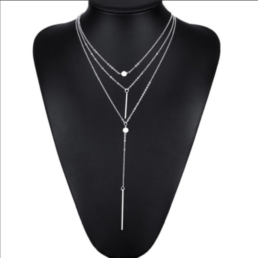 3 layer choker / dainty necklace - Picture 2 of 3